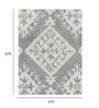 Grey Abstract Wool 5 ft x 8 ft Hand Tufted Carpet