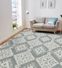 Grey Abstract Wool 5 ft x 8 ft Hand Tufted Carpet