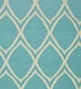 Blue Wool Geometrical 5  x 8  Feet Hand Woven Carpet
