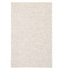 Cream Wool Solid 5 x 8 Feet Hand Woven Carpet
