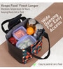 Geometrical Printed Rectangle Insulated Lunch Bag