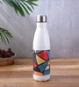 Geometrical Printed Steel Water Bottle 600ml