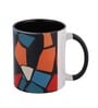 Geometrical Printed with Inside Colour Black Coffee Mug 320ml