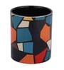 Geometrical Printed with Inside Colour Black Coffee Mug 320ml