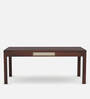 George Solid Wood 6 Seater Dining Set In Walnut Finish