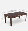 George Solid Wood 6 Seater Dining Set In Walnut Finish
