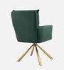 Gerlec Velvet Guest Chair In Blue Colour