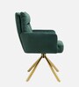 Gerlec Velvet Guest Chair In Blue Colour