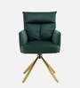 Gerlec Velvet Guest Chair In Blue Colour