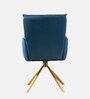 Gerlec Velvet Guest Chair In Green Colour