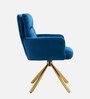 Gerlec Velvet Guest Chair In Green Colour