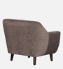 German Fabric 1 Seater Sofa In Caspa Brown Colour