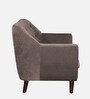 German Fabric 1 Seater Sofa In Caspa Brown Colour