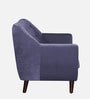 German Fabric 1 Seater Sofa In Denim Blue Colour