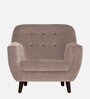 German Fabric 1 Seater Sofa In Kadhi Beige Colour