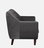 German Fabric 1 Seater Sofa In Maba Grey Colour
