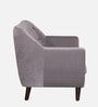 German Fabric 1 Seater Sofa In Sudu Grey Colour