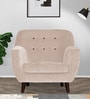 German Fabric 1 Seater Sofa In Woom Beige Colour