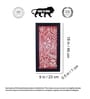 Gerua Warli  Red Wood and Canvas  Painting