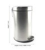 5 Litres Stainless Steel Pedal Dustbin
