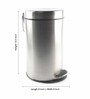 7 Litres Stainless Steel Pedal Dustbin