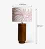 Gesu Table Lamp With Applique Shade