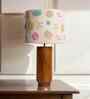Gesu Table Lamp with Cotton Embroidery Shade