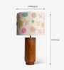 Gesu Table Lamp with Cotton Embroidery Shade