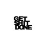 Get Shit Done Black Mild Steel Wall Art