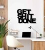Get Shit Done Black Mild Steel Wall Art
