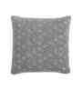 Gey 100% Cotton Bubbles 18X18 Inches Knitted Cushion Cover With Filler