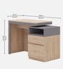 Geyer Study Table in Beige and Grey Finish Geyer Study Table in Beige and Grey Finish