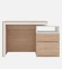 Modern Study Table in Beige and White Finish Modern Study Table in Beige and White Finish