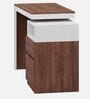 Dual Tone Study Table in Planked Walnut and White Finish Dual Tone Study Table in Planked Walnut and White Finish