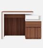 Dual Tone Study Table in Planked Walnut and White Finish Dual Tone Study Table in Planked Walnut and White Finish