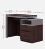 Nue Study Table in Wenge and Grey Finish Nue Study Table in Wenge and Grey Finish