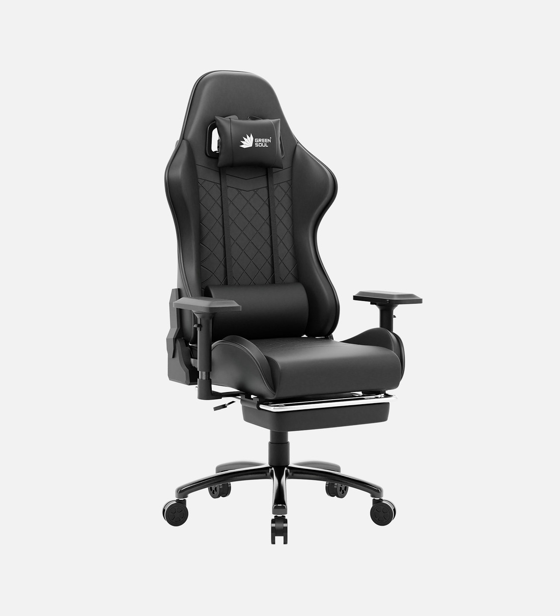 All black gaming online chair