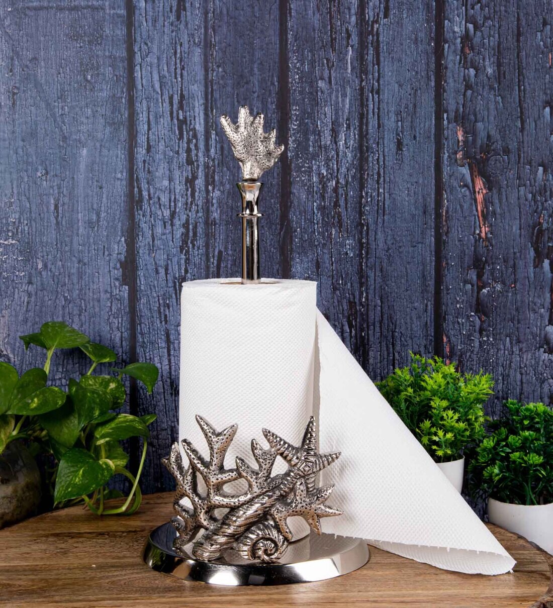 Gibox Coral Wave Paper Towel Holder Bathroom Hotel Home D cor Restaurant  Table Stand