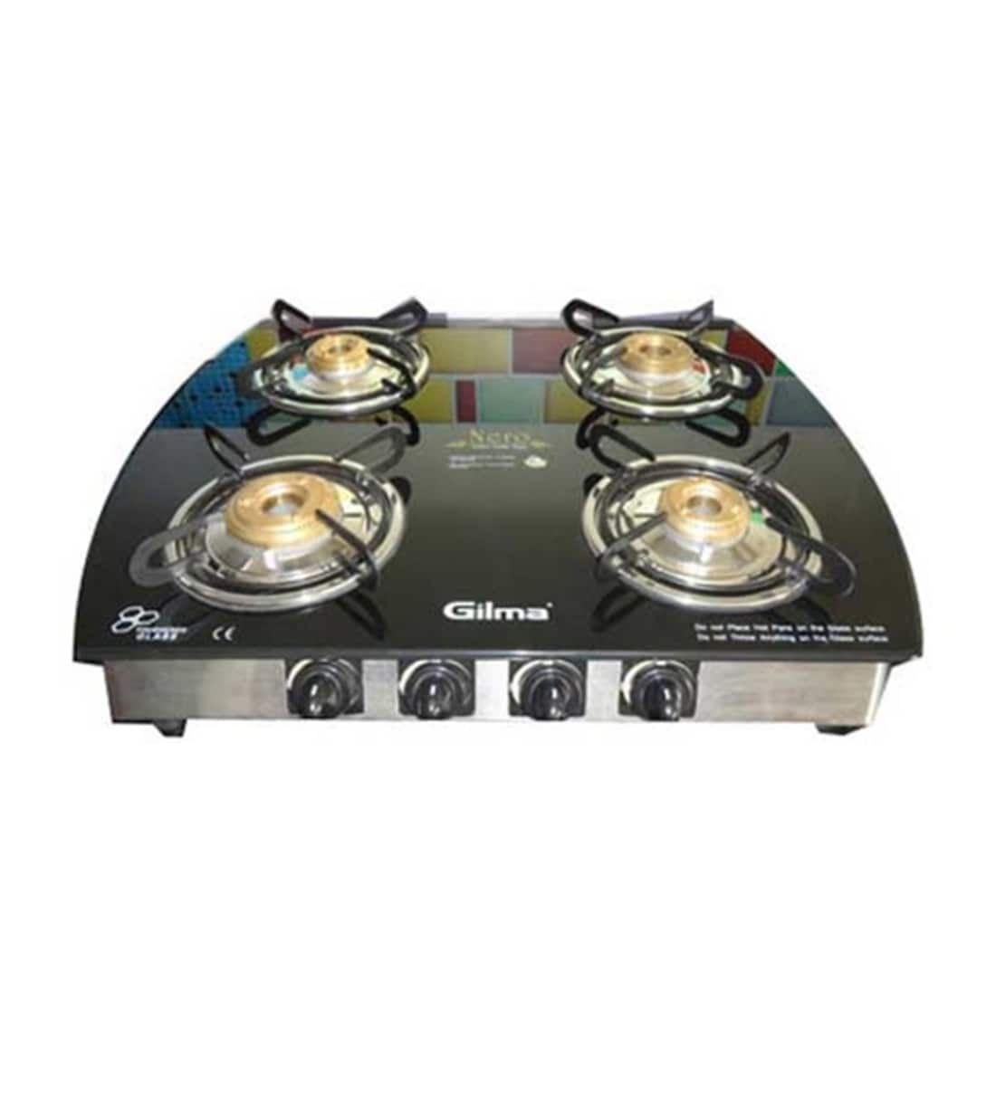 Buy Gilma Nero 4 Burner Stainless Steel Auto Gas Stove Online Gas