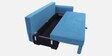 Gia Chenille Fabric Sofa Cum Bed in Sea Blue Colour With Storage