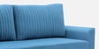 Gia Chenille Fabric Sofa Cum Bed in Sea Blue Colour With Storage