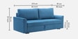 Gia Chenille Fabric Sofa Cum Bed in Sea Blue Colour With Storage