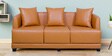 Giallo 3 seater sofa in Tangy Orange Colour