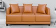 Giallo 3 seater sofa in Tangy Orange Colour