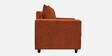 Gilmore Fabric 3 Seater Sofa In Dark Orange Colour