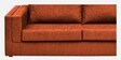 Gilmore Fabric 3 Seater Sofa In Dark Orange Colour