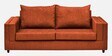 Gilmore Fabric 3 Seater Sofa In Dark Orange Colour