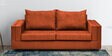 Gilmore Fabric 3 Seater Sofa In Dark Orange Colour