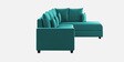 Ginny Fabric Lhs 6 Seater Sectional Sofa In Sea Green Colour