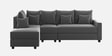 Ginny Fabric Rhs 6 Seater Sectional Sofa In Charcoal Grey Colour